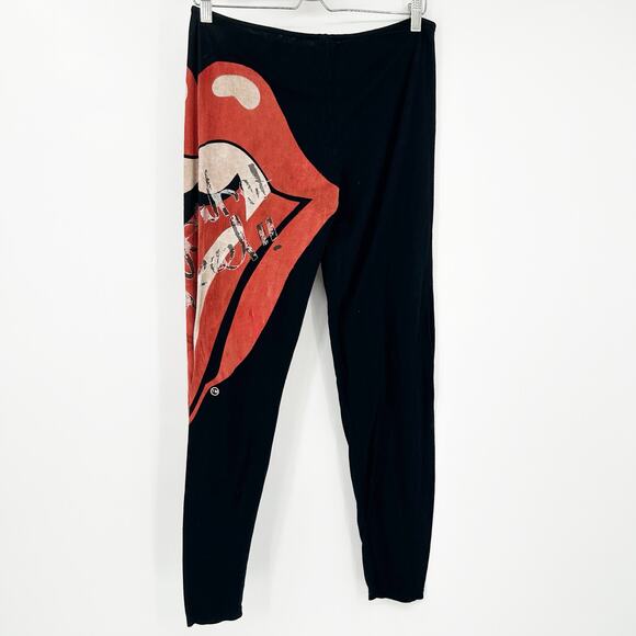 Buddhist Punk Womens‎ Vintage Y2K Tongue Lips Logo Rolling Stones Pants Size 3 - Picture 8 of 8
